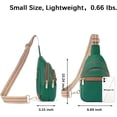 thumbnail image 6 of BZUEPRS Small Sling Bag for Women Leather Crossbody Bags Fanny Pack Chest Bag for Travel., 6 of 15