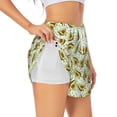 thumbnail image 3 of Lsque Avocado Doing Sport Printed Women's Running Shorts with Liner Pockets,Elastic Quick Dry Workout Athletic Gym Yoga Shorts,Womens High Waist Shorts-X-Large, 3 of 9