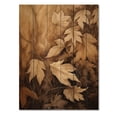 thumbnail image 3 of Designart "Earthy Foliage Balance III" Floral Print on Natural Pine Wood, 3 of 5
