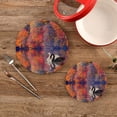 thumbnail image 4 of SKYSONIC Autumn Forest Swan Pot Holders Trivets, 2 Pcs Heat Resistant Trivets,Fall Animals Cotton Thread Weave Mats for Hot Pads Pans Pot Bowl Teapot for Kitchen Decor, 4 of 7