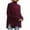 Wine, variant on Simua Women's Turtleneck Long Sleeve Solid Color Oversized Side Slit Soft Knit Pullover Sweater Tops