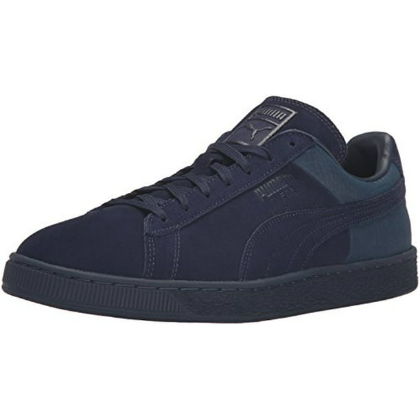 PUMA - Puma 361372-02: Suede Leather Peacoat-Navy Classic Casual Emboss ...