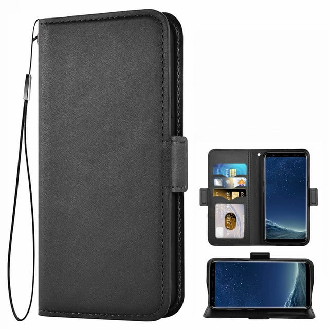 Case for Samsung Galaxy S8, Phone Case Leather, Case Flip Case Magnetic Leather Case Protective Cover