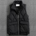 thumbnail image 3 of LSLJS Women's Solid Color Outerwear with Camisole Vests, Fashionable and Versatile Down Cotton Vests, Women's Utumn and Winter Short Style, Women's Outerwear Vests, 3 of 4
