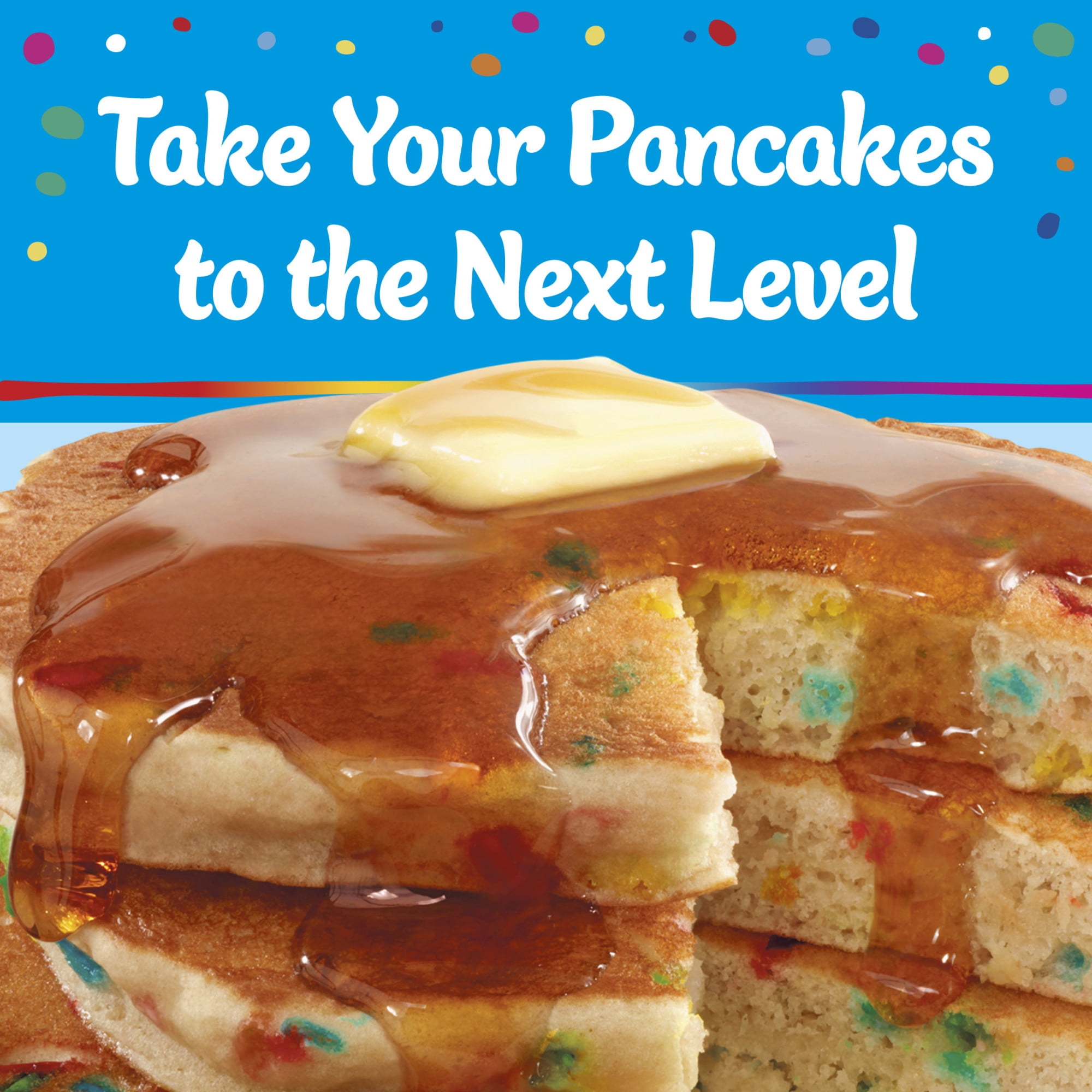 Pillsbury Funfetti Complete Buttermilk Pancake and Waffle Mix, 28 oz Box