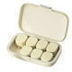 thumbnail image 2 of Caja de almacenamiento portátil, contenedor de plástico sellado con tapa, 8 compartimentos para organizar por la mañana, el mediodía y la noche, diseño de color sólido con múltiples, 2 of 8
