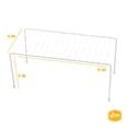 thumbnail image 2 of YBM Home White Wire Cabinet Helper Shelf Organizer and Storage Rack Helper for Kitchen, Expandable Kitchen Counter and Cabinet Shelf, 2553-4, 2 of 8