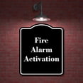 thumbnail image 2 of Fire Alarm Activation BLACK Aluminum Composite Sign 15''x18'', 2 of 9