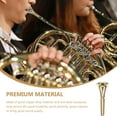 thumbnail image 3 of FONDOTIN Golden Copper Alloy Horn Mouthpiece Replacement Professional Instrument Accessory for French Horn, 3 of 8