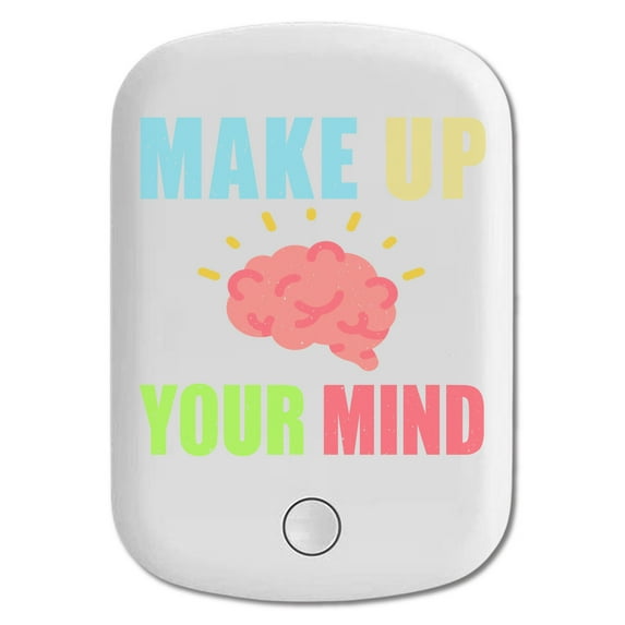 DistinctInk Magnetic Battery Pack, 5000 mAh Wireless Portable Charger with USB-C Cable, Compatible with MagSafe iPhone 14 / 13 / 12 Series - Make Up Your Mind