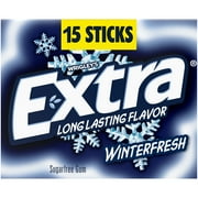 Extra Gum Winterfresh Sugar Free Chewing Gum, Single Pack - 15 Stick