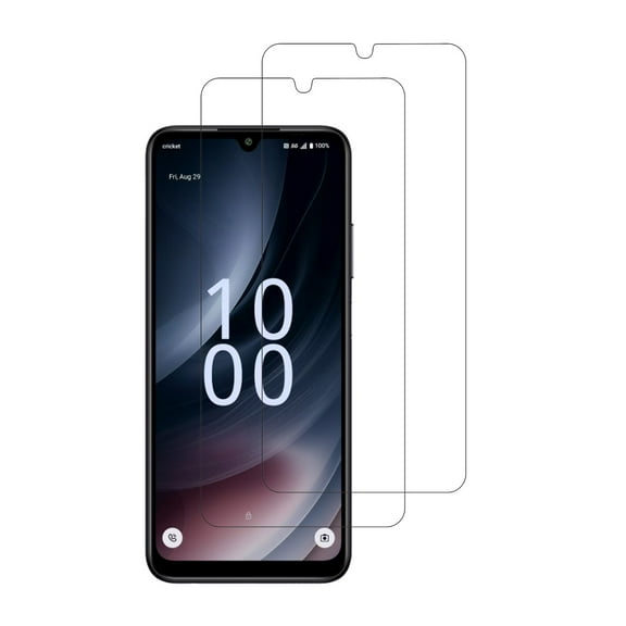 PAPAUTOP [2 Pcs] HD Clear Anti-Scratch Easy Installation Tempered Glass Screen Protector for Cricket Icon Plus (2026)