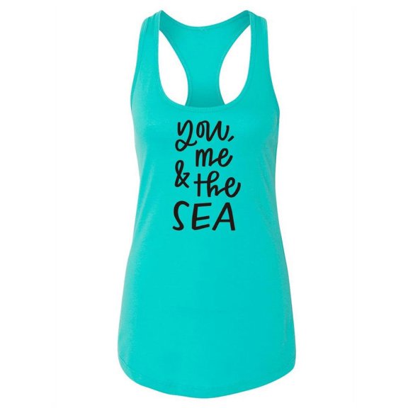 You, Me And The Sea! Racerback Tank Women -Image by Shutterstock, Female Large