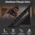 thumbnail image 5 of Triangle Ruler Metric Stop Square Aluminum Alloy Triangle Precision Speed ??Square Stop Square Triangle Stop Square Measuring Tool Protractor for Engineer Carpenters, 5 of 5