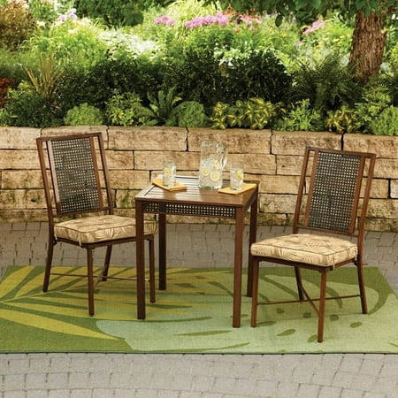 Palm Trees 3pc Bistro Set-tan