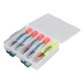 thumbnail image 2 of 10 señuelos luminosos de calamar de acero inoxidable, plástico fluorescente, realistas, con forma de camarón, accesorios de pesca., 2 of 14