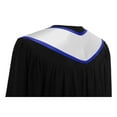 thumbnail image 4 of Endea Graduation White/Royal Blue Plain Graduation Stole with Trim Color  Angled End, 4 of 9