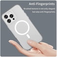 thumbnail image 5 of For iPhone 16 Pro Max Case Compatible with MagSafe TPU + PC Slim Matte Translucent Phone Cover - Gre, 5 of 5