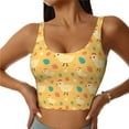 thumbnail image 2 of Lsque Flowe Chicken Printed Women'S Sports Bra, Compression, Moisture Wicking, High-Impact Sports Bra For Women,Supportive sports bra-Medium, 2 of 9