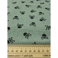 thumbnail image 2 of Minerva Cotton Jersey Stretch Knit Fabric Sage Marl - per yard, 2 of 6