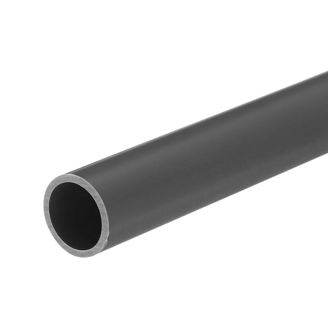 Unique Bargains PVC Rigid Round Pipe 16mm ID 20mm OD 20cm/8' Length Light Grey High Impact for Water Pipe, Crafts, Cable Sleeves