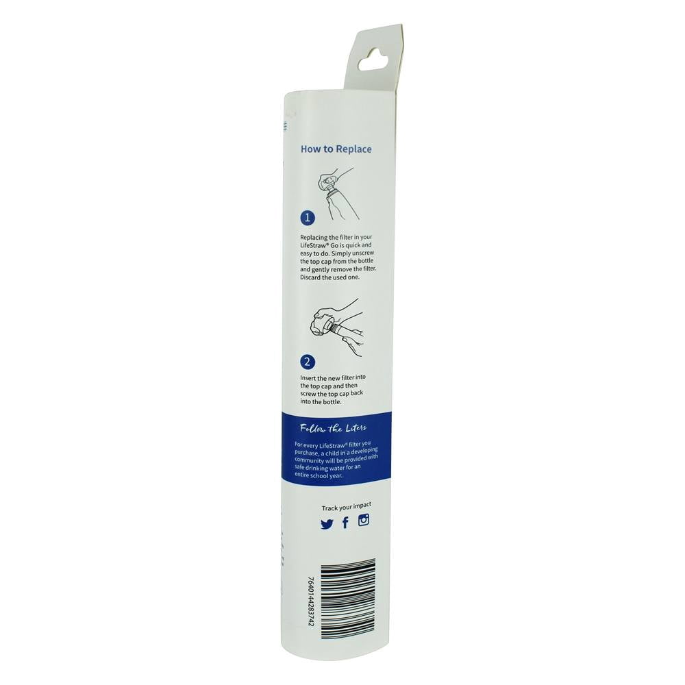 LifeStraw Go Replacement Membrane Microfilter with included Carbon Filter