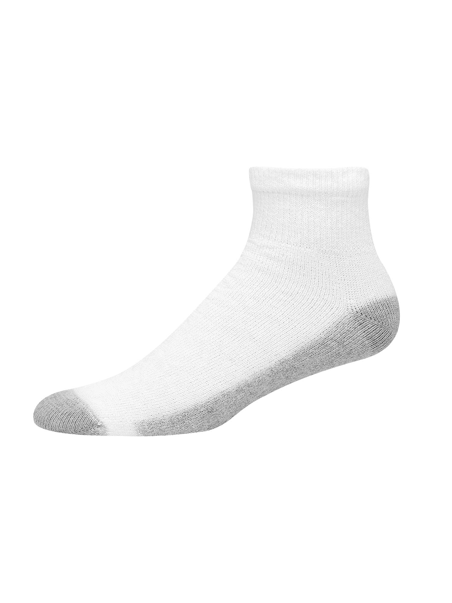 Hanes Men's Double Tough Durability Ankle Socks, 12-Pack, Size 6-12