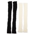 thumbnail image 4 of IBASETOY Arm Sleeves for Warmth Black Simple Design to Cover Arms for Cold Weather, 4 of 8