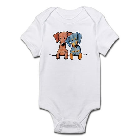 

CafePress - Pocket Doxie Duo Infant Bodysuit - Baby Light Bodysuit