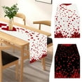thumbnail image 7 of Opehuo Valentines Day Table Runner,Petals Print Tablecloth,Valentine's Day Red Romantic Hearts Red Rose Farmhouse Table Runners for Family Dinner,Wedding Holiday(13"×72",B), 7 of 7