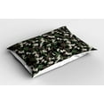 thumbnail image 2 of Ambesonne Camo Pillow Sham 2 Pack, Pixelated Digital Abstract, 36"x20", Army Green Beige Brown, 2 of 3