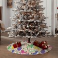 thumbnail image 5 of Kdxio Colorful Poodle Dog Print Christmas Tree Skirt Christmas Xmas Tree Skirts Mat for New Year Holiday Christmas Party Decorations-36", 5 of 7