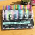 thumbnail image 3 of Clearance Pen under $5,Gel 48pcs Pen 60ml Drawing Rollerball Glitter Pens Gel Colors Stationery, 3 of 9