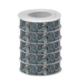 thumbnail image 2 of 5 Rolls Christmas Ribbon 1.5 inch Wide Decorative Ribbon for Gift Wrapping and Holiday Decorations Swirling Metal and Marble Pattern, 2 of 7