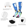 thumbnail image 3 of Masiiu Bluey Print Adult Crew socks, Comfortable Novelty Colorful Patterned, Breathable, Stylish Colorblock for Men Women, 3 of 6