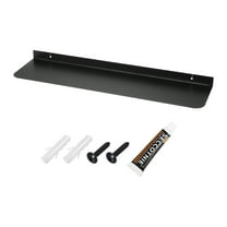Uxcell Aluminum Shelves for Wall 20" Black Floating Shelves Wall Mount Display Shelf Organizer for Bathroom