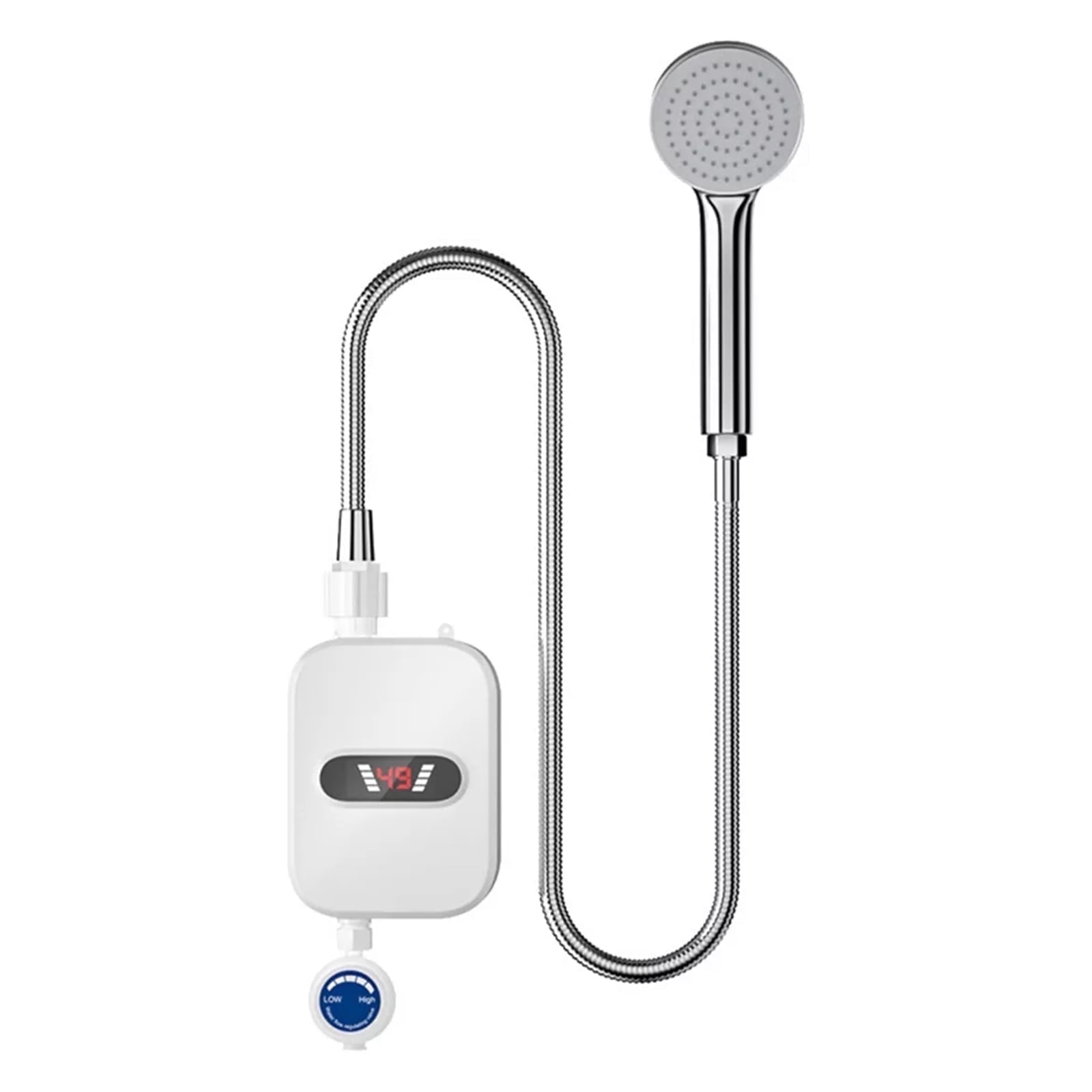 SOONHUA 3500W 110V Electric Tankless Instant Water Heater with Shower Head Set for Kitchen Bathroom