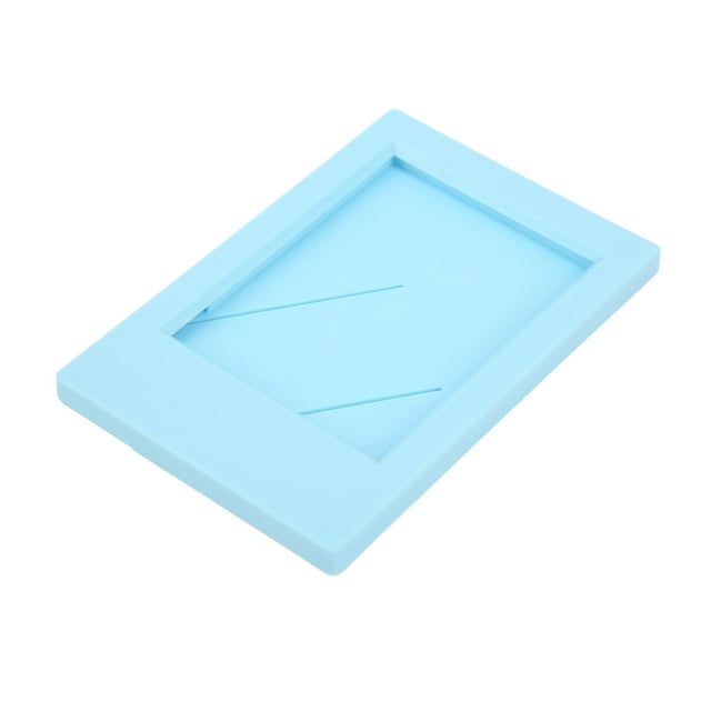Photo Frame, Reusable Stand Photo Frame Replaceable Compact Decorative Rectangle For Bedroom Sky Blue