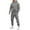 Mens Sweatsuits 2 Piece Set-A26 Gray, variant on Mifsaly Mens Sweat Suits 2 Piece Set Fall Trendy Workout Matching Outfits Winter Loungewear Long Sleeve Hoodie Pullover Hooded Sweatpants Loose Joggers Cargo Pants with Multi Pockets