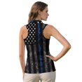 thumbnail image 2 of KEIAHUAN American Flag Women Golf Tank Tops with Pockets Comfortable Smooth Racerback Athletic Sleeveless Shirts Washable Soft Tennis Tank Tops with Quarter Zip Size XS, 2 of 7