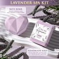 thumbnail image 6 of Birthday Gifts for Women, Lavendar Relaxing Spa Basket with Flannel Blanket 40 oz Tumbler, Get Well Soon Gifts Baskets Mother's Day Giftsfor Her, Mom, Wife, Friends, Purple, 6 of 9