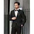 thumbnail image 5 of COOFANDY Men's Lightweight Suit Jacket Elegant Formal Casual Stylish Slim Tuxedo, 5 of 9