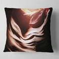 thumbnail image 2 of Designart Antelope Canyon in Brown Shade - Landscape Photography Throw Pillow - 18x18, 2 of 5