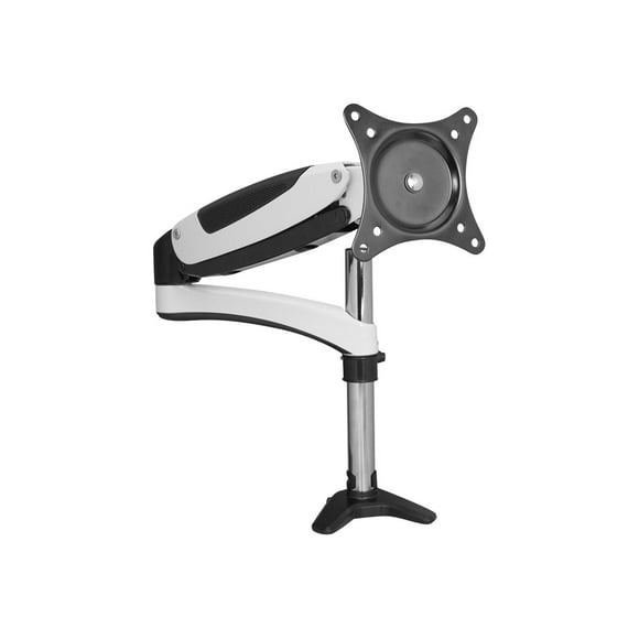 SIIG Full-Motion Easy Access Single Monitor Desk Mount - Mounting kit (articulating arm, desk mount) - Tilt & Swivel - for LCD display - white - screen size: 15"-27" - desk-mountable