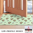 thumbnail image 3 of Green Highland Cow Flower Pattern Door Rugs,Washable Non Slip Door Mats Indoor,Decorative Door Mats,Entry Mat Indoor for Entrance,Bedroom,Kitchen,Bathroom,17"x30", 3 of 6