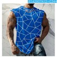 thumbnail image 6 of BEFOKA Print Tank Tops For Men Hawaiian Crew Neck Muscle Top Sleeveless Casual Shirts Workout Bodybuilding Tees Athletic Fitted Shirts L, 6 of 6