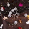 thumbnail image 4 of 144Pcs Set Disco Ball Keychain Mirror Keyring Reflective Ball Key Chain Pendant, 4 of 7