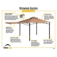 thumbnail image 5 of Redwood Gazebo 11 X 11 Ft. Bronze, 5 of 10