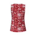 thumbnail image 5 of Xecao Ho Funny Christmas print women's scoop neck, loose-fit workout tank tops for the gym., 5 of 9