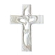 thumbnail image 1 of Cruz de Madera Tallada con Corazones Huecos Entrelazados Amor Religioso Espiritualidad para Grande Blanco, 1 of 9